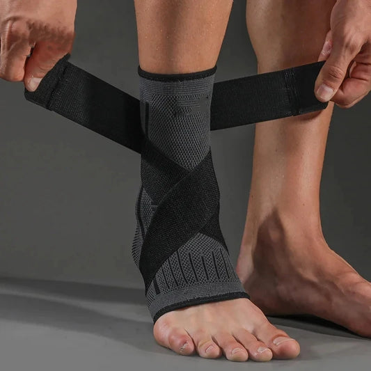 Compression Ankle Sleeve With Straps